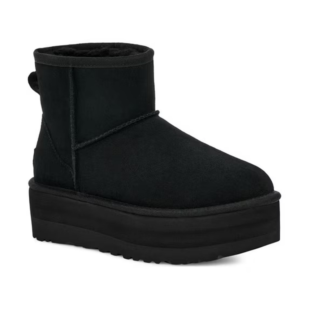 UGG Women's Classic Mini Platform Black Boots Size 10 NIB